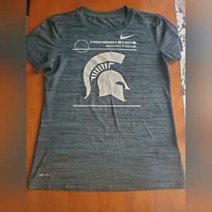 Nike Michigan State Spartans Dri-FIT T-Shirt Size Small Womens